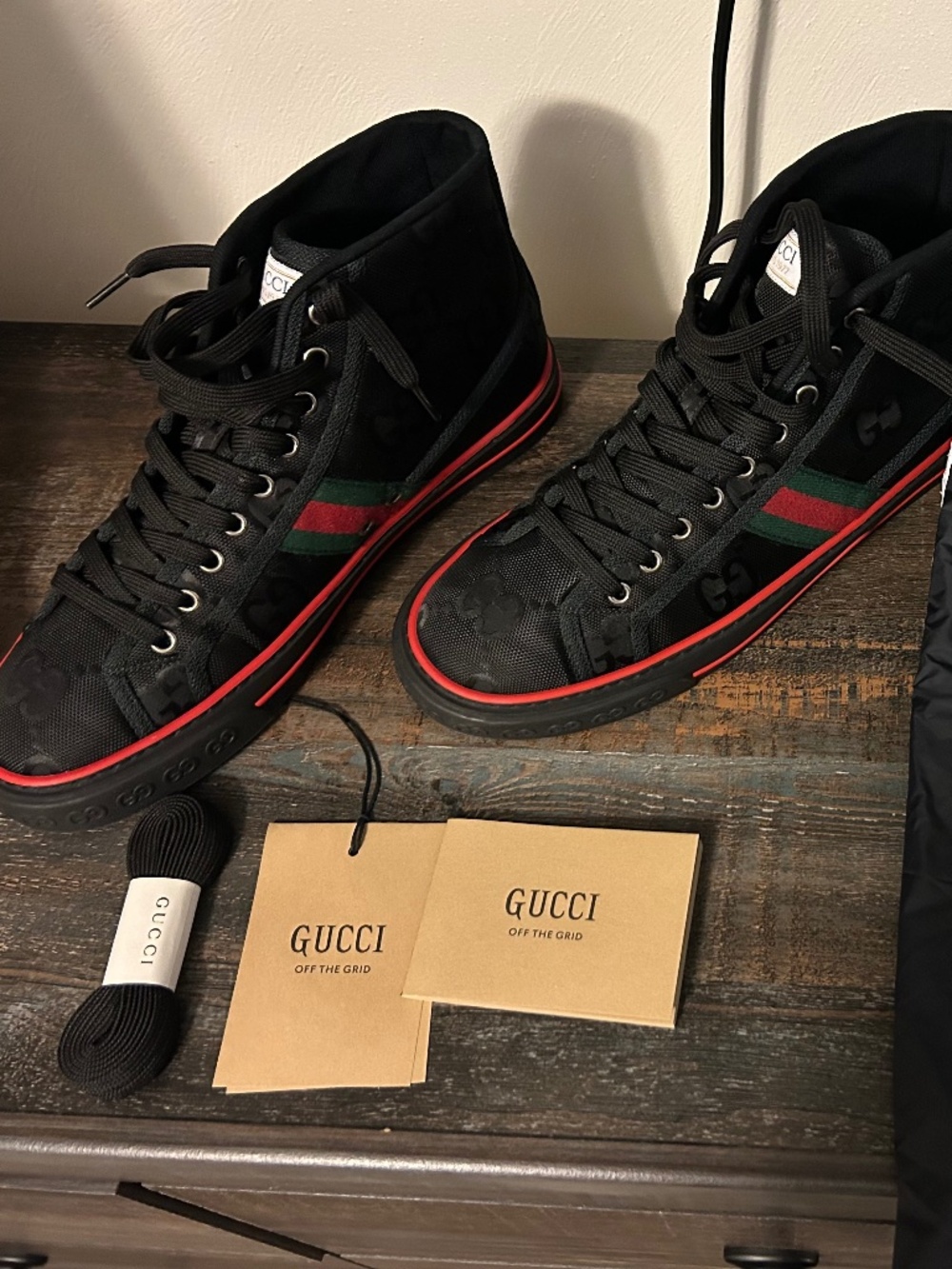 Men’s AUTHENTIC Gucci Nylon High-Top Sneakers